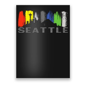 City Classic Seattle Skyline Washington Poster