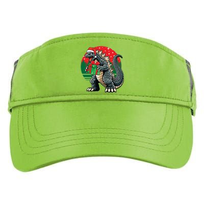 Cool Christmas Santa Japanese Monster Kaiju Adult Drive Performance Visor