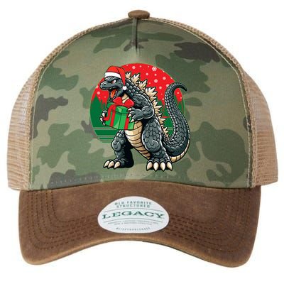 Cool Christmas Santa Japanese Monster Kaiju Legacy Tie Dye Trucker Hat