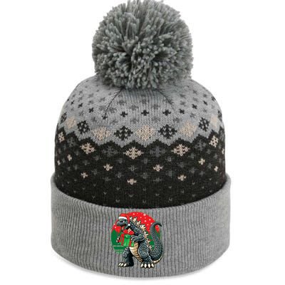 Cool Christmas Santa Japanese Monster Kaiju The Baniff Cuffed Pom Beanie