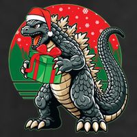 Cool Christmas Santa Japanese Monster Kaiju Cool Comfort Performance Bucket Hat
