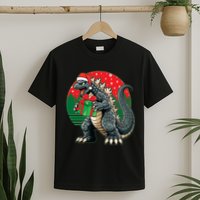 Cool Christmas Santa Japanese Monster Kaiju T-Shirt