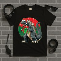Cool Christmas Santa Japanese Monster Kaiju T-Shirt