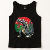 Cool Christmas Santa Japanese Monster Kaiju Tank Top