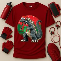 Cool Christmas Santa Japanese Monster Kaiju Performance Shirt