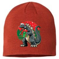 Cool Christmas Santa Japanese Monster Kaiju Sustainable Beanie