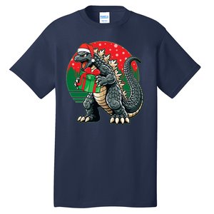 Cool Christmas Santa Japanese Monster Kaiju Tall T-Shirt