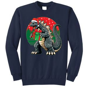 Cool Christmas Santa Japanese Monster Kaiju Tall Sweatshirt