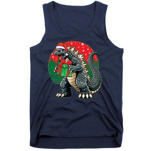 Cool Christmas Santa Japanese Monster Kaiju Tank Top