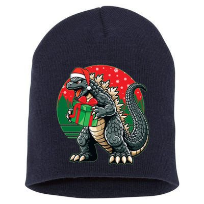 Cool Christmas Santa Japanese Monster Kaiju Short Acrylic Beanie