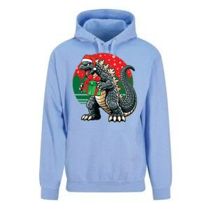 Cool Christmas Santa Japanese Monster Kaiju Unisex Surf Hoodie