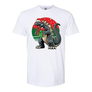 Cool Christmas Santa Japanese Monster Kaiju Softstyle CVC T-Shirt