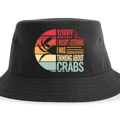 Crab Crabmeat Seafood Crabbing Crabs Crabby Sustainable Bucket Hat