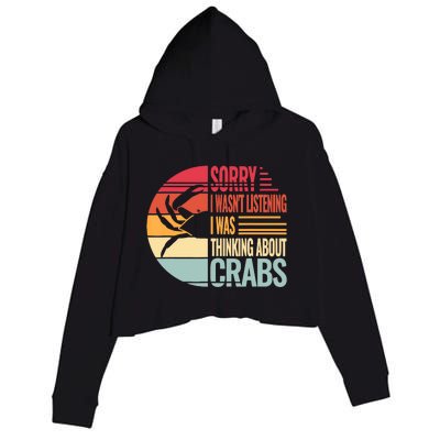 Crab Crabmeat Seafood Crabbing Crabs Crabby Crop Fleece Hoodie