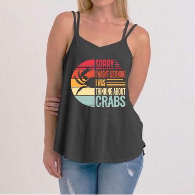 Crab Crabmeat Seafood Crabbing Crabs Crabby Women's Strappy Tank