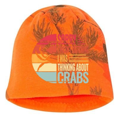 Crab Crabmeat Seafood Crabbing Crabs Crabby Kati - Camo Knit Beanie