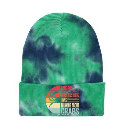 Crab Crabmeat Seafood Crabbing Crabs Crabby Tie Dye 12in Knit Beanie