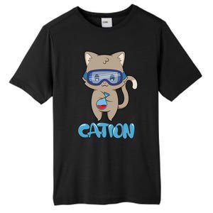 Cation Cute Science Cat Pawsitive Elet Chemistry Teacher Gift Tall Fusion ChromaSoft Performance T-Shirt