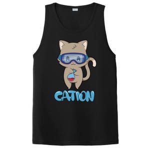 Cation Cute Science Cat Pawsitive Elet Chemistry Teacher Gift PosiCharge Competitor Tank