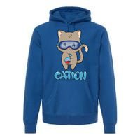 Cation Cute Science Cat Pawsitive Elet Chemistry Teacher Gift Premium Hoodie