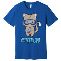 Cation Cute Science Cat Pawsitive Elet Chemistry Teacher Gift Premium T-Shirt