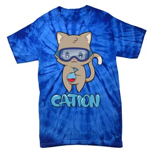 Cation Cute Science Cat Pawsitive Elet Chemistry Teacher Gift Tie-Dye T-Shirt