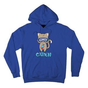 Cation Cute Science Cat Pawsitive Elet Chemistry Teacher Gift Tall Hoodie