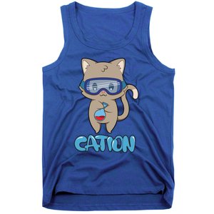 Cation Cute Science Cat Pawsitive Elet Chemistry Teacher Gift Tank Top