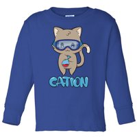 Cation Cute Science Cat Pawsitive Elet Chemistry Teacher Gift Toddler Long Sleeve Shirt