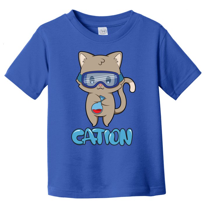 Cation Cute Science Cat Pawsitive Elet Chemistry Teacher Gift Toddler T-Shirt