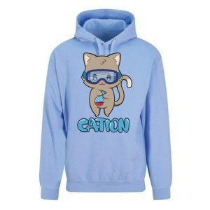 Cation Cute Science Cat Pawsitive Elet Chemistry Teacher Gift Unisex Surf Hoodie