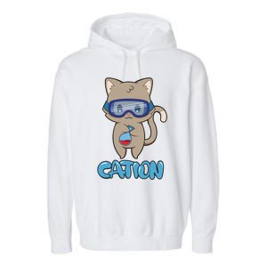 Cation Cute Science Cat Pawsitive Elet Chemistry Teacher Gift Garment-Dyed Fleece Hoodie