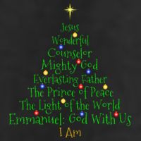Christian Christmas S Bible Names Of Jesus Tree Shaped Cool Comfort Performance Bucket Hat