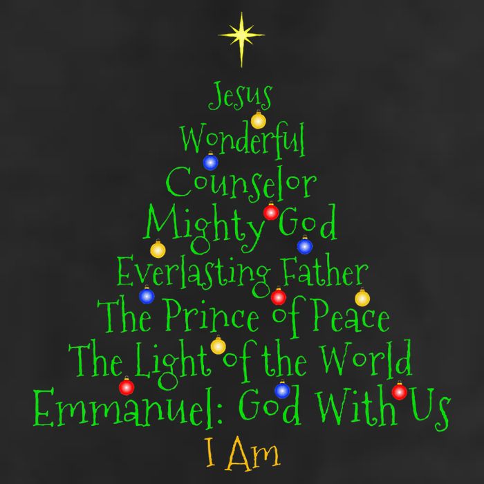 Christian Christmas S Bible Names Of Jesus Tree Shaped Cool Comfort Performance Bucket Hat