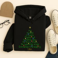 Christian Christmas S Bible Names Of Jesus Tree Shaped Hoodie