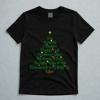 Christian Christmas S Bible Names Of Jesus Tree Shaped T-Shirt