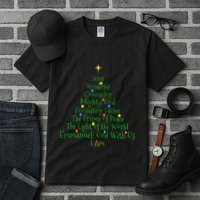 Christian Christmas S Bible Names Of Jesus Tree Shaped Tall T-Shirt