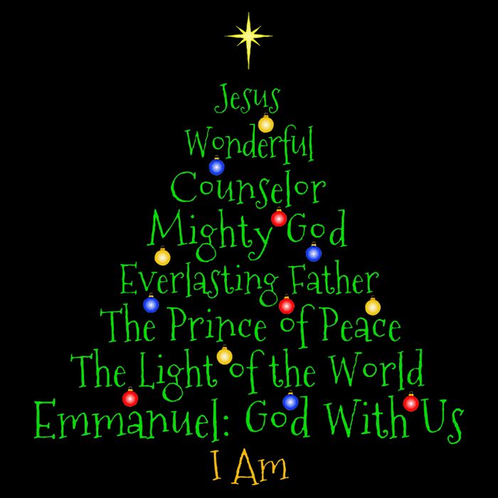 Christian Christmas S Bible Names Of Jesus Tree Shaped Impact Tech Backpack