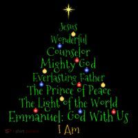 Christian Christmas S Bible Names Of Jesus Tree Shaped Button