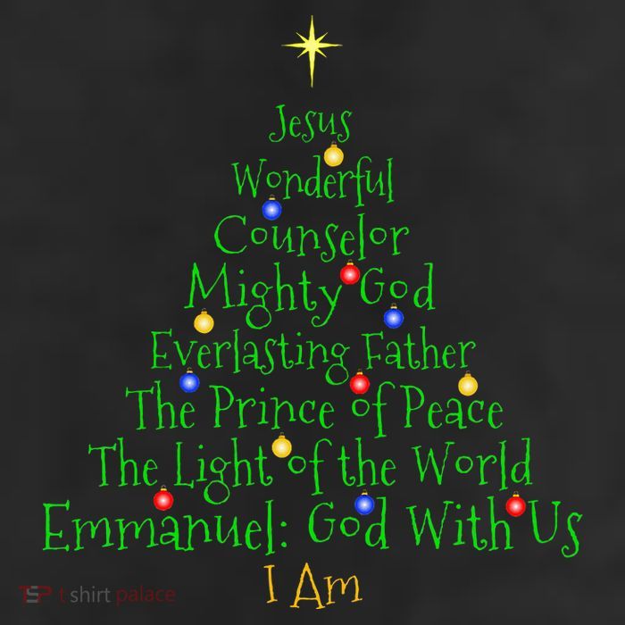 Christian Christmas S Bible Names Of Jesus Tree Shaped 25L Jumbo Tote