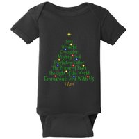 Christian Christmas S Bible Names Of Jesus Tree Shaped Baby Bodysuit