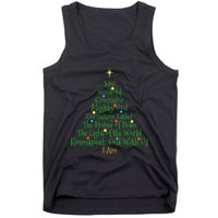 Christian Christmas S Bible Names Of Jesus Tree Shaped Tank Top