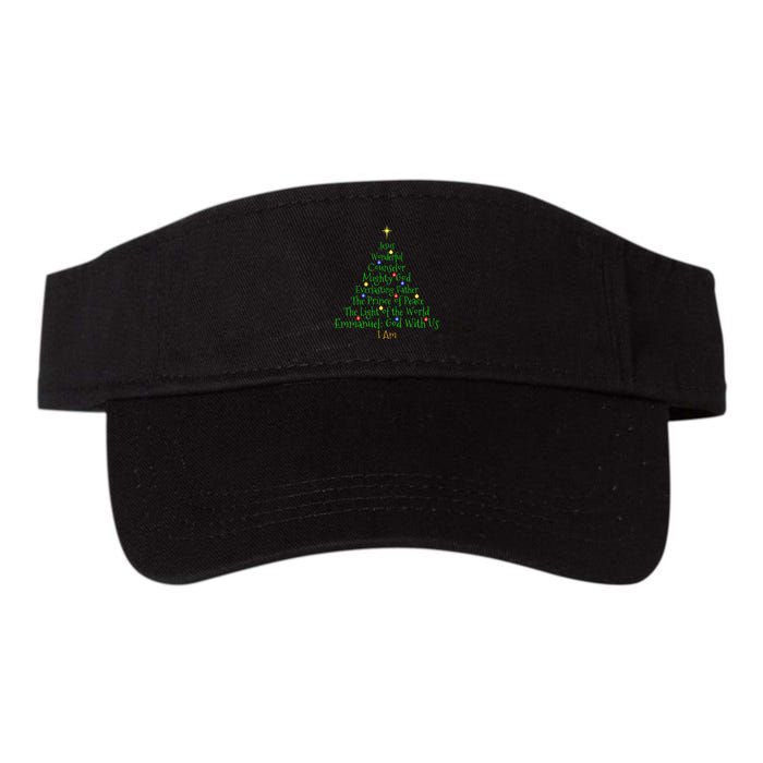 Christian Christmas S Bible Names Of Jesus Tree Shaped Visor