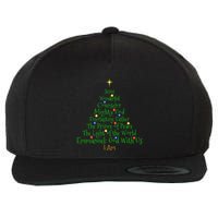 Christian Christmas S Bible Names Of Jesus Tree Shaped Wool Snapback Cap