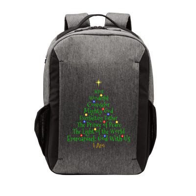 Christian Christmas S Bible Names Of Jesus Tree Shaped Vector Backpack