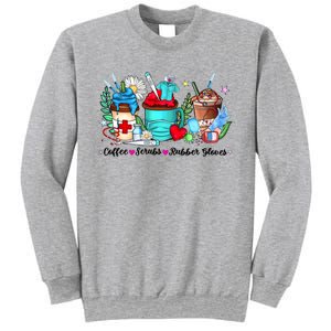 Christmas Coffee Scrubs Rubber Gloves Funny Xmas Nurse Great Gift Sweatshirt