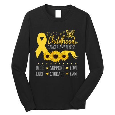 Childhood Cancer Support Family Childhood Cancer Awareness Long Sleeve Shirt