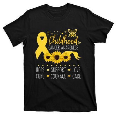 Childhood Cancer Support Family Childhood Cancer Awareness T-Shirt