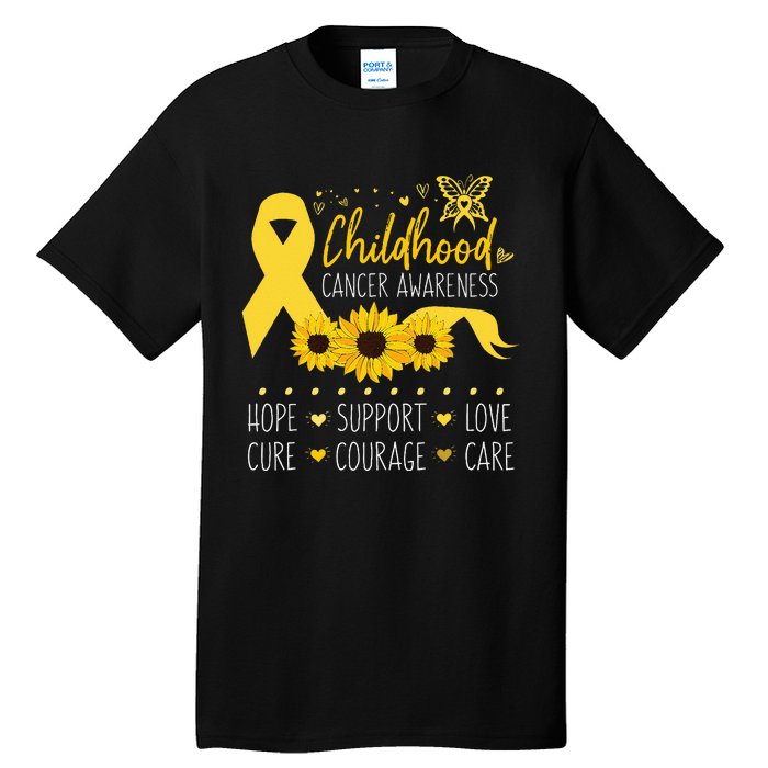 Childhood Cancer Support Family Childhood Cancer Awareness Tall T-Shirt