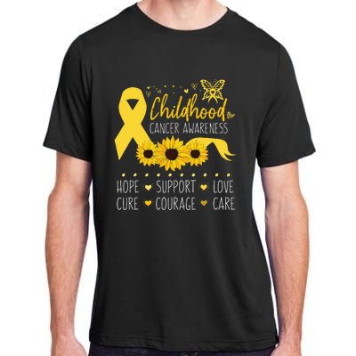 Childhood Cancer Support Family Childhood Cancer Awareness Adult ChromaSoft Performance T-Shirt